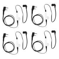 4X 2 Pin Noodle Style Earbud Headphone K Plug Earpiece Headset for Baofeng Uv5R Bf-888S Uv5R Radio Black Wire