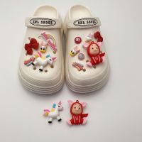 Crocs Jibbitz รองเท้า3D เครื่องประดับ DIY สเวตเตอร์หมู M Bean ถอดรองเท้าหัวเข็มขัดรองเท้าดอกไม้สำหรับ Crocs