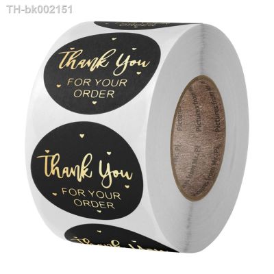 ◙✾❁ Thank you for your order label Gift package decoration tape 50 pcs/roll 100 pcs/roll 500 pcs/roll Gift tag wholesale Round shape