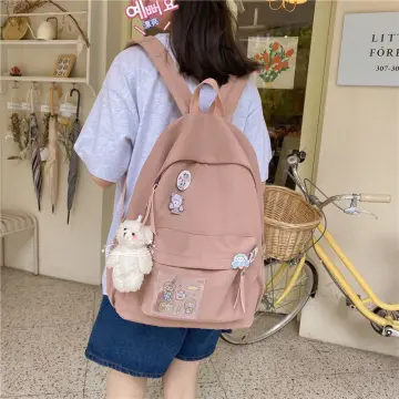 JOYPESSIE Cute Girls Backpack Fashion Teens Kawaii Schoolbag for High  School Rucksack Women Travel Mochila Canvas Bookbag Boys