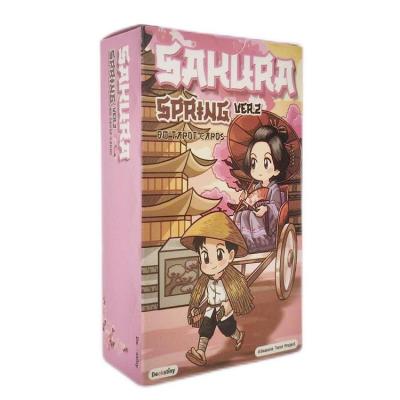 Sakura Spring Tarot Cards For Fate Divination Oracle Cards Fortune Telling Board Game Party Entertainment Game For Beginners relaxing