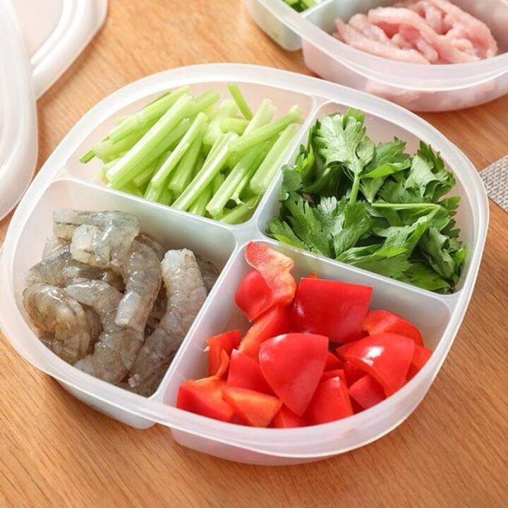 fast-delivery-multifunctional-refrigerator-storage-box-four-in-one-vegetable-onion-ginger-and-garlic-sealed-drain-box