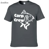 Print Carp Crew Fish Tshirt Cotton Men T Shirts Male Tshirts Camiseta Tshirt Homme