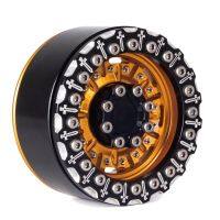 1.9 Inch Metal Wheel Rim Hub for RC Car Rock Crawler TRX4 SCX10 Model Car Accessory ,Black and Gold