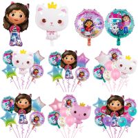 【hot】♕✇ 1Set Gabby Dollhouse Cats Balloons Birthday Decorations 32 In Number Kild Baby Shower Supplies Gifts