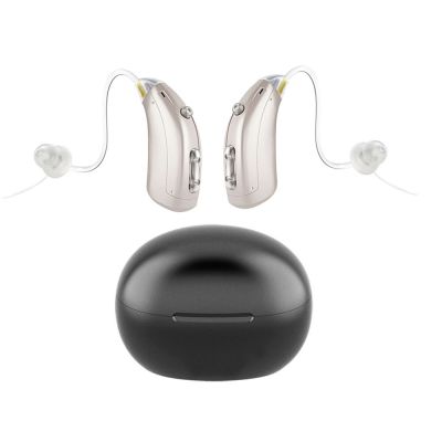 ZZOOI 2021NEW Mini Rechargeable Digital Hearing Aid with Recharging Base Sound Amplifiers Wireless Ear Aids for Elderly Drop Shipping