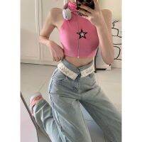 COZOK/ Womens Jeans Woman High Waist Female Clothing Y2k Denim Streetwear Straight Leg Jeans Korean Fashion Vintage Clothes