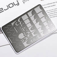 Nail Art Stamping Plate French Line Stripe Design ยาทาเล็บดอกไม้ Leaf พิมพ์แสตมป์แม่แบบเครื่องมือแผ่น Manicures Decoratio