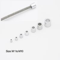 M1 To M10 Ukuran Penuh Kabel Kawat Baja Tali Memperbaiki Klip Melingkar Aluminium Ferrules Putaran Crimping Loop Klem Jumlah 10-200 Buah