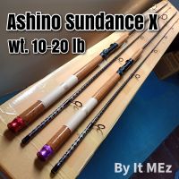 ของแท้ ราคาถูก ❗❗  คันเบ็ดตกปลา คันหน้าดิน คันสปิ๋ว กราไฟท์ Ashino Sundance X-Cross Line wt. 10-20 lb. เหมาะกับงานสวาย ปลานิล ธรรมชาติ ทะเล Spinning