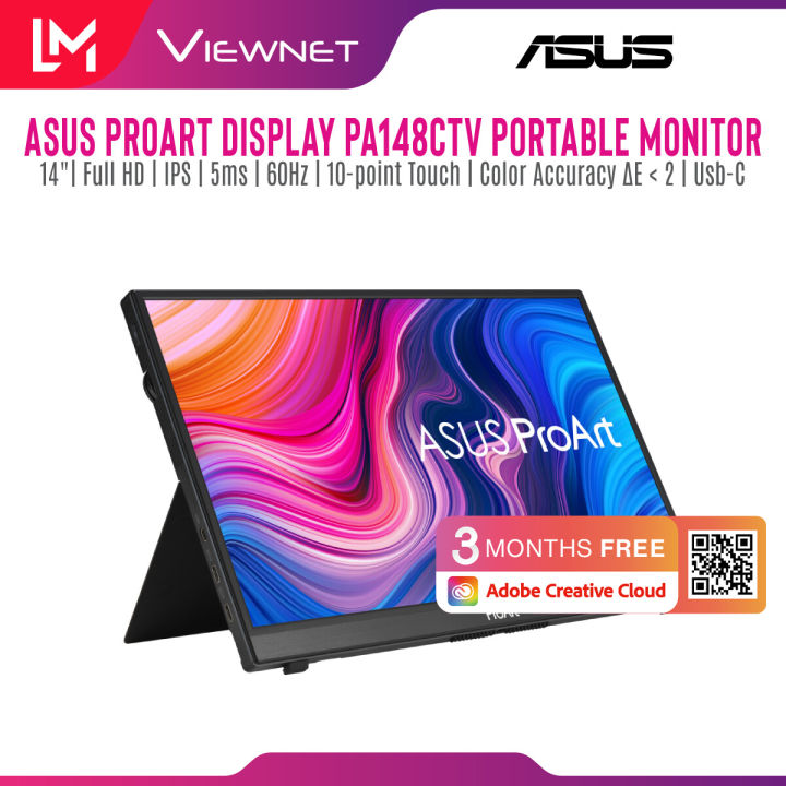 ASUS ProArt Display 14” 1080P Portable Touchscreen Monitor