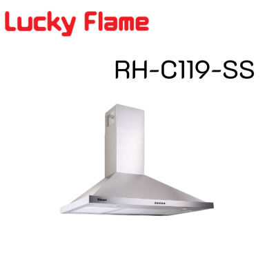 รินไน Rinnai RH-C119-SS Rhc119ss เครื่องดูดควัน 90ซม. สเตนเลสทั้งตัว ทรงกระโจม แรง850 ลบ.ม รับประกันมอเตอร์3ปี สินค้าพร้อมจัดส่ง