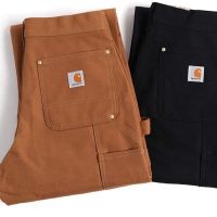 Carhartt Carhartt โปรไฟล์ร้านค้าขาตรงคลาสสิกเครื่องมือลมนำกระเป๋าผู้หญิงแบบย้อนยุคพู่ห้อยและสไตล์ Henry Titleist pants