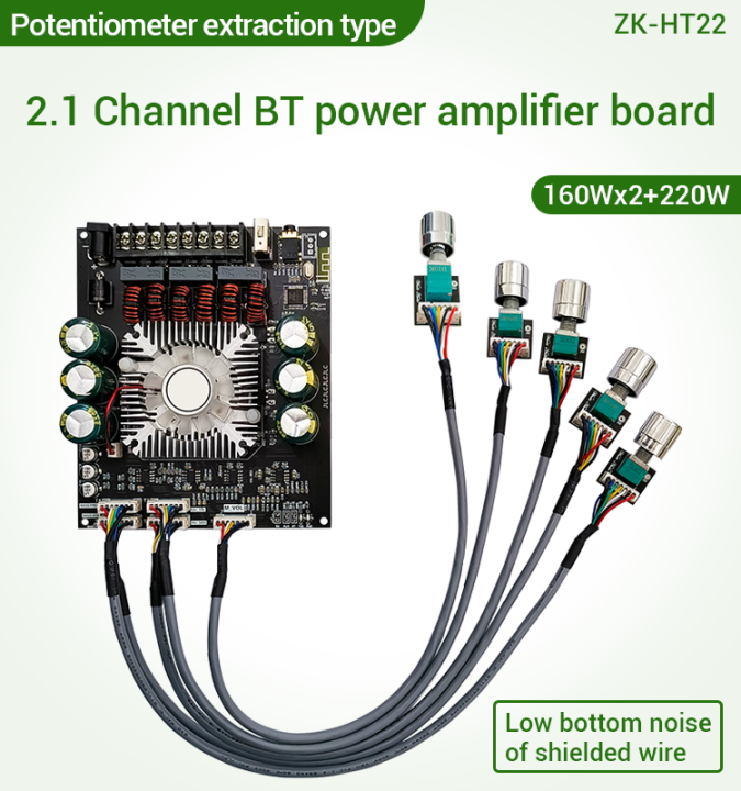 จัดส่งจากประเทศไทย-cod-โมดูลเครื่องขยายเสียงบลูทูธตะกั่ว-ht22แบบ160wx2ซับวูฟเฟอร์โทน-tda7498e-2-1ช่อง-220w