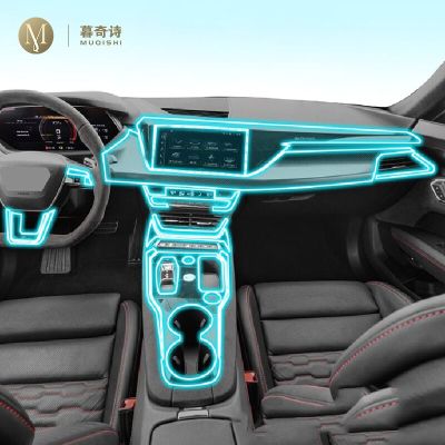 For Audi RS E-Tron GT 2021-2023Car Interior Center Console Transparent Car Suit PPF-TPU Protective Film Anti-Scratch Accessories