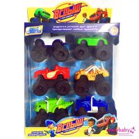 【OMB】6PCS Blaze and the Monster Machines Kid Diecast Toys Trucks Vehicles Racer Cars