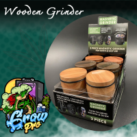 Wooden Grinder ที่บดสมุนไพร ลายไม้ แยกได้ 3 ชั้น มีให้เลือก 3 แบบ