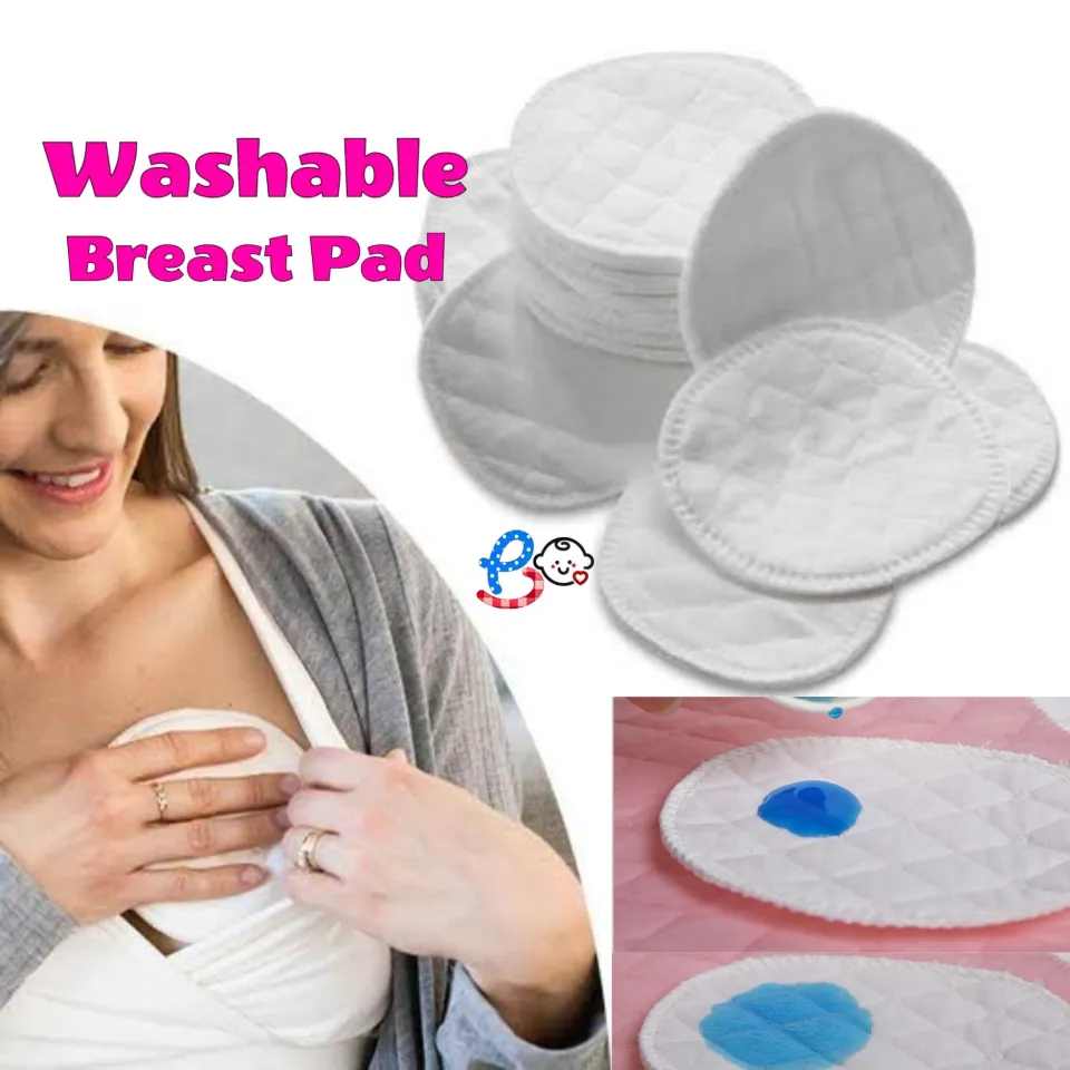 4Pcs Reusable Washable Breast Pad Breastfeeding Nipple Pad