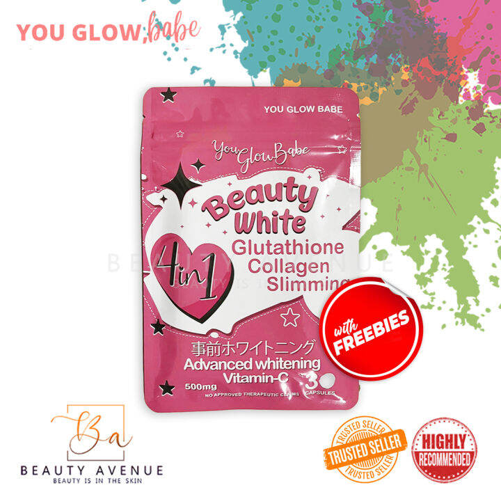 Beauty White Intense Whitening Glutathione with Slimming Collagen and ...