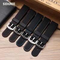 “：{ Waterproof Silicone Watch Strap Mens Watch Band Chain For Citizen Seiko  Tudor  Longines 20Mm 22Mm Watch Accessories