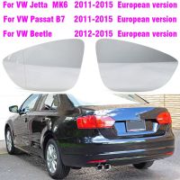 กระจกกระจกด้านข้างอุ่นสำหรับ VW Jetta 6 MK6 EU รุ่น2011-2017สำหรับโฟล์คสวาเกน CC Passat B7ประตูกระจกมองหลังมองหลัง