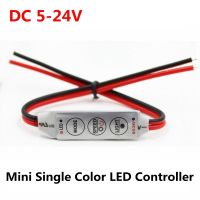 【☊HOT☊】 122cc store ตัวควบคุม Led ขนาดเล็กหรี่ไดรเวอร์ Dc 5V 12V 24V 3 * 4a เพื่อควบคุมเดี่ยวสีแอลอีดีแถบไฟ Smd 2835 3528 5050 5630 3014