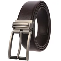 Pin buckle belt leisure belt leather belts on the second floor perforated LY35-3944-4
