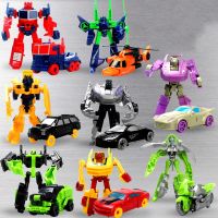 Transformation Deformation Robot Yellow Car Compatible Model Building Kid s Block Hobbies Car Model early education Kids Toy