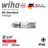 WIHA ดอกไขควง ปากแฉก ขนาด PH0x25mm รุ่น Order No.05298