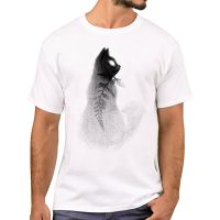 TEEHUB Fashion Witchs Little Helper Men T Shirt Ink Fox Printed T Shirts Short Sleeve Tshirts Boy Harajuku Tee XS-6XL