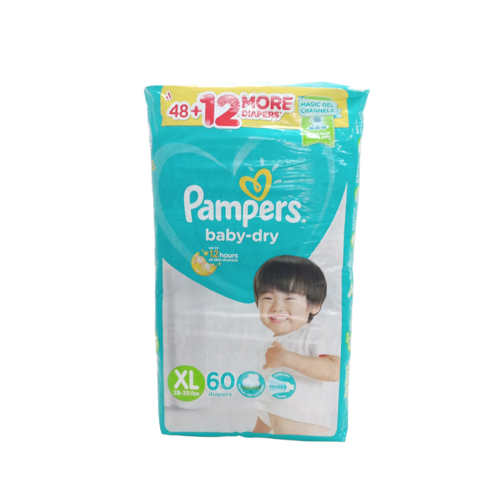 Pampers Baby Dry XL 60pcs | Lazada PH