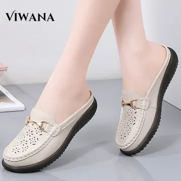 Women's Flat Shoes, Vintage Soft Leather Shoes, Casual Lazy