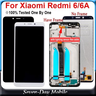 จอแสดงผล Lcd สำหรับ Xiaomi Redmi 6 Xiaomi Redmi 6อะไหล่ Xiaomi คุณภาพระดับ Aaa/6ชิ้นส่วนจอสัมผัสแอลซีดีของเครื่องแปลงดิจิทัล