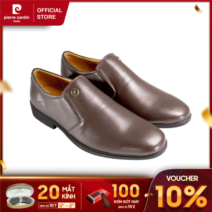 Giày mọi, giày lười nam da bò cao cấp chính hãng Pierre Cardin chống trơn  trượt- thiết kế sang trọng, thời thượng - PCMFWLG 708 | Lazada.vn