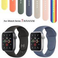 READY STOCK! Smart Watch Color Silicone Sports Strap Apply To Watch Series 7/6/SE/5/4/3/2/1 38-45mm T500 W26 X7 Q99 FT50 T5 Pro FT30 F10 F8 W54 W68 M33 W4 C200