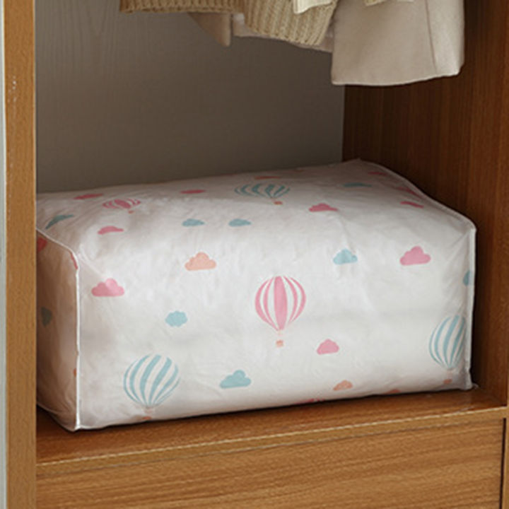 ถุงเก็บผ้าห่มความจุมากทนความชื้นที่จัดเก็บซิป2ขนาดสำหรับการจัดระเบียบตู้เสื้อผ้าห้องนอน