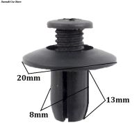 100 8mm Universal Car Plastic Fastener Clip Extended Screw Expansion Rivet Buckle For Auto Bumper Fender Rivet Holder For Motor