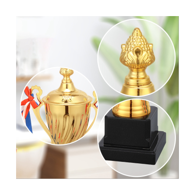 Gold Trophy&amp;Medal for Sports Tournaments, Award Competitions,Competitions,Soccer Football League Match Trophy