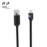 ไนลอนสายชาร์จสำหรับ Ps5ตัวควบคุมเกมไร้สาย Usb สายข้อมูลที่มีตัวบ่งชี้3M TY-0803สายชาร์จ