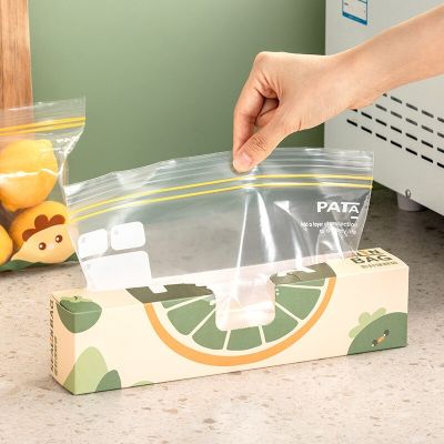 Zipper Bag for Food Reusable Food Sealed Leakproof Transparent Refrigerator Fresh-Keeping Bag Food Storage Thickened Ziplock Bag Food Storage Dispense