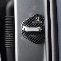 For GEELY ZEEKR 001 EV Electric 2023 2022 Accessories Auto Car Door Lock Protect Cover Emblems Case Stainless Steel Decoration