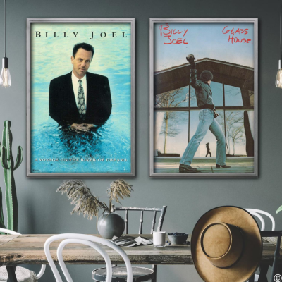 Billy Joel Singer โปสเตอร์ผ้าใบตกแต่งสำหรับห้องบาร์และคาเฟ่ตกแต่ง-ของขวัญที่สมบูรณ์แบบพิมพ์ภาพวาดผนังศิลปะ
