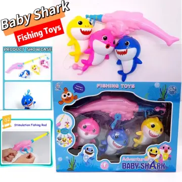 BABY SHARK FISHING TOYS WITH LIGHT