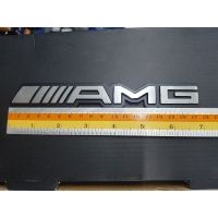 Logo Amg งาน อลูมิเนียม 17.5cm โลโก้รถยนต์ อุปกรณ์ตกแต่งรถยนต์ ส่งฟรี