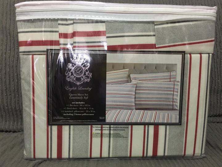 ENGLISH LAUNDRY BEDSHEETS SET 6PCS SHEETS (DISPLAY DESIGN/COLOR ONLY) Lazada PH