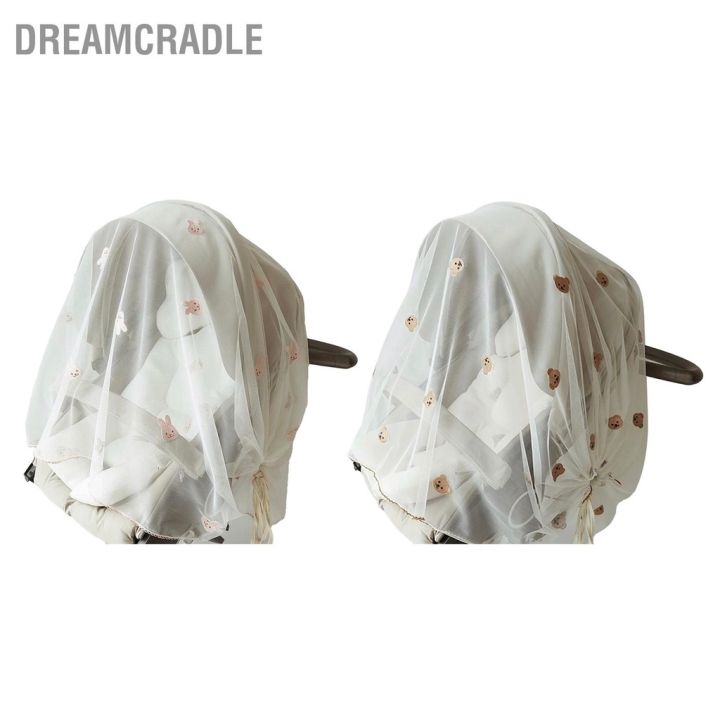 bdreamcradle-ผ้าคลุมรถเข็นเด็ก-ลายการ์ตูน-ระบายอากาศ-ปรับได้-สําหรับทารก