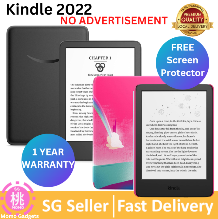 Kindle – The lightest and most compact Kindle, now with a 6” 300 ppi  high-resolution display, and 2x the storage – Black