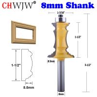 Chwjw 1Pc 8Mm ก้าน1-1/2 "Miter กรอบดอกเร้าเตอร์แม่พิมพ์มีดประตูเครื่องมือคัตเตอร์สำหรับงานไม้เดือย