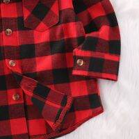 1-7Y Kids Boys Girls Long Sleeve Shirt Plaids Checks