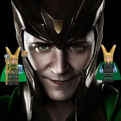 Loki River ทั้งนี้ทั้งนี้มินิฟิกเกอร์ซุปเปอร์ฮีโร่ Marvel Thor Jane ตุ๊กตาของเล่น DIY สำหรับเด็กสวยงาม